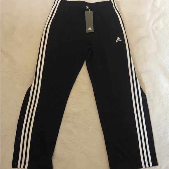 Adidas 3 stripe snap pants - Picture 2 of 4